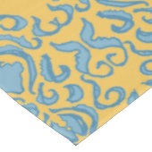 Nappe de jaune de crème de Vieux Monde de damassé (Angle)