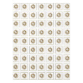 Nappe de Joyeux Noël de guirlande d'or (Devant)