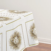 Nappe de Joyeux Noël de guirlande d'or (In Situ)