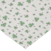 Nappe de la Saint-Patrick à trèfles roses et verts (Angle)