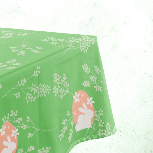 Nappe de lapin vert de Pâques