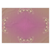 Nappe de monogramme violet de rennes et de flocons (Devant (Horizontal))