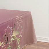 Nappe de monogramme violet de rennes et de flocons (In Situ)