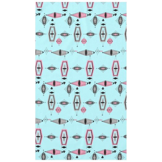 Nappe de Motif atomique rose et gris (Devant)