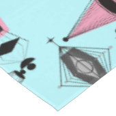 Nappe de Motif atomique rose et gris (Angle)