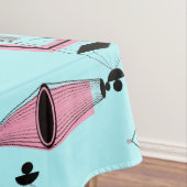 Nappe de Motif atomique rose et gris (In Situ)