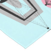 Nappe de Motif atomique rose et gris (Angle)