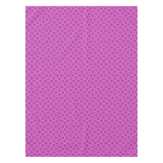 Nappe de Motif islamique à effet violet et or (Devant)