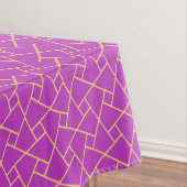 Nappe de Motif islamique à effet violet et or (In Situ)