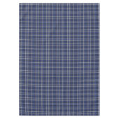 Nappe de Noël à carreaux classiques bleu et blanc (Devant)