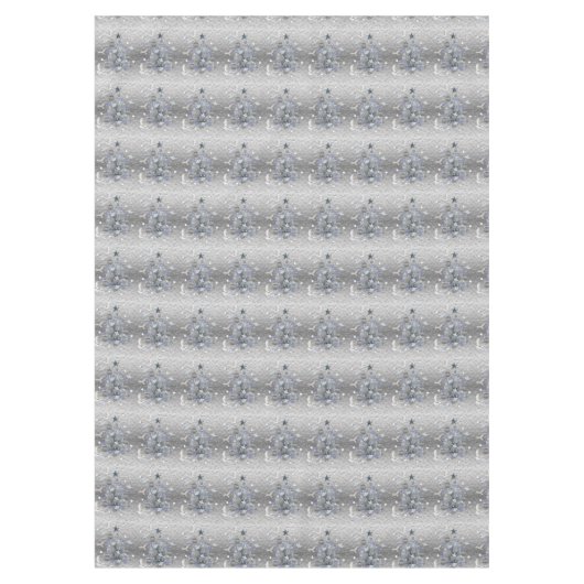 Nappe de Noël, Arbre Joyeux Bleu (Devant)