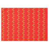 Nappe de Noël, Arbres rouges Joyeuses Fêtes (Devant (Horizontal))