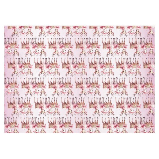 Nappe de Noël aux cerfs (Devant (Horizontal))