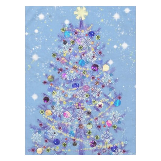 Nappe de Noël avec Beau sapin de Noël (Devant)