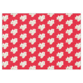 Nappe de Noël blanc Poinsettia (Devant (Horizontal))