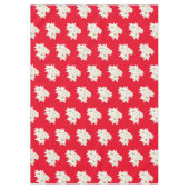 Nappe de Noël blanc Poinsettia (Devant)
