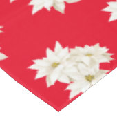 Nappe de Noël blanc Poinsettia (Angle)