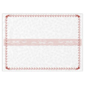 Nappe de Noël Blanc & Rouge 60 x 84" (Devant (Horizontal))