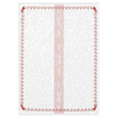 Nappe de Noël Blanc & Rouge 60 x 84" (Devant)