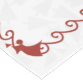 Nappe de Noël Blanc & Rouge 60 x 84" (Angle)