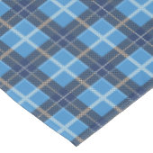 Nappe de Noël bleu Tartan Plaid (Angle)