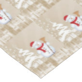Nappe de Noël, Bonhomme de neige (Angle)