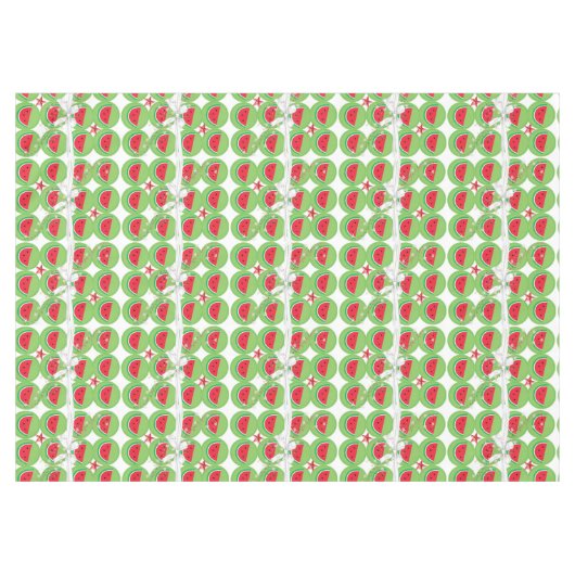 Nappe de Noël, Bow blanc de pastèque (Devant (Horizontal))