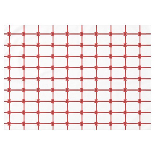 Nappe de Noël, Bow rouge (Devant (Horizontal))