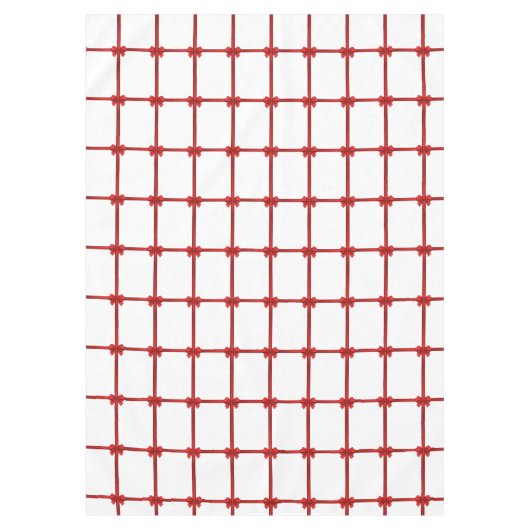Nappe de Noël, Bow rouge (Devant)