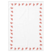 Nappe de Noël, Cane à sucre rouge et blanc (Devant)