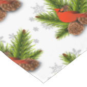 Nappe de Noël de cardinal oiseau chanteur (Angle)