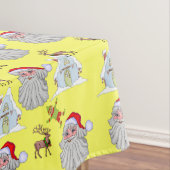 Nappe de Noël, Elfe, Père Noël, Renne (In Situ)