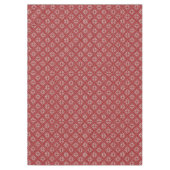 Nappe de Noël en jacquard rouge (Devant)