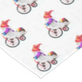 Nappe de Noël Gnome avec vélo et cadeaux (Angle)
