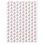 Nappe de Noël Gnome avec vélo et cadeaux (Devant)