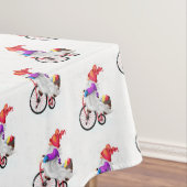 Nappe de Noël Gnome avec vélo et cadeaux (In Situ)