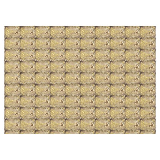 Nappe de Noël, Joyeux ange d'or (Devant (Horizontal))