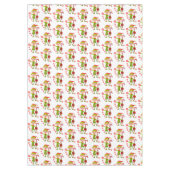 Nappe de Noël, Joyeux, Menthe blanche (Devant)