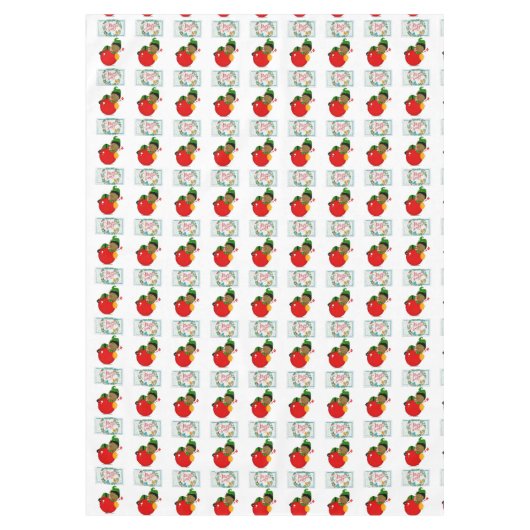 Nappe de Noël, Joyeux Noël, Africain (Devant)