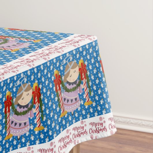 Nappe de Noël, Joyeux Noël, Ange (In Situ)