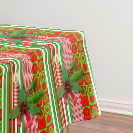 Nappe de Noël, Joyeux Noël, Bougie (In Situ)