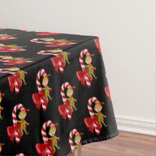 Nappe de Noël, Joyeux Noël, Elfe