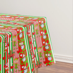 Nappe de Noël, Joyeux Noël, Elfe