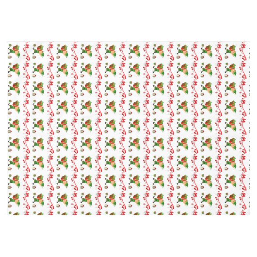 Nappe de Noël, Joyeux Noël, Elfe (Devant (Horizontal))