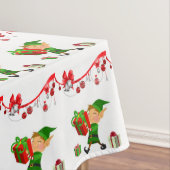 Nappe de Noël, Joyeux Noël, Elfe (In Situ)