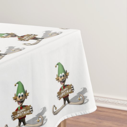 Nappe de Noël, Joyeux Noël, Elfe (In Situ)