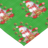 Nappe de Noël, Joyeux Noël, Elfe Snowman (Angle)