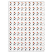 Nappe de Noël, Joyeux Noël, Menthe poivrée (Devant)