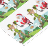 Nappe de Noël, Joyeux Noël, Père Noël Golf (Angle)