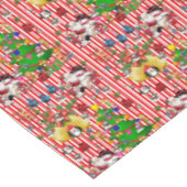 Nappe de Noël, Joyeux Noël, Pingouin (Angle)